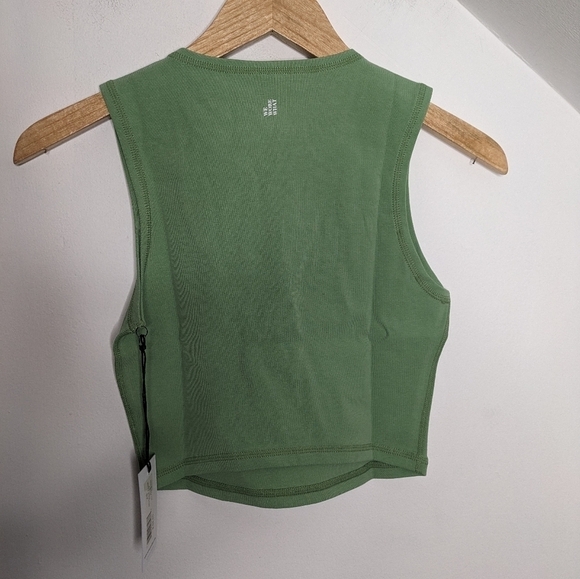 WEWOREWHAT Cotton Blend Cropped Muscle Tank Fair Green NEW Size XS - Picture 4 of 7